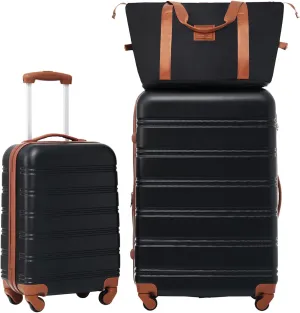2 Piece ABS Lightweight Luggage Set with TSA Lock, 20"   28" Spinner Suitcases