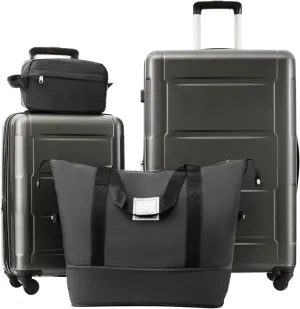 2 Piece Luggage Set With Bags Expanable Spinner Wheels Abs Lightweight Suitcase With Tsa Lock 20Inch 28Inch