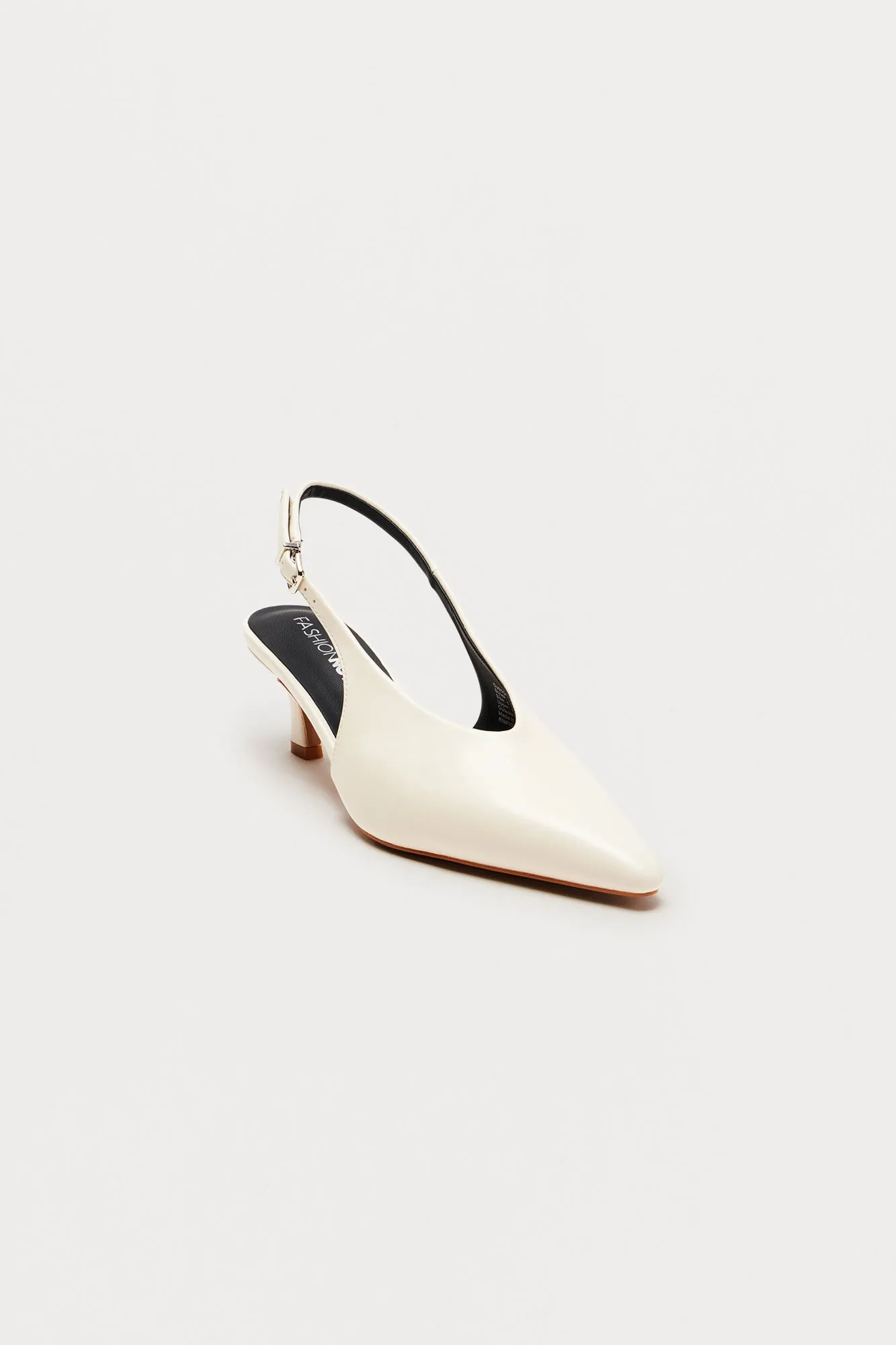 Allura Kitten Heel Pumps - White