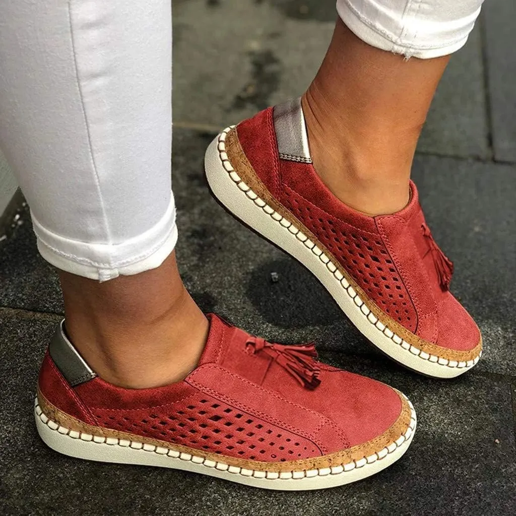 AMDBEL Sneakers for Women Trendy 2024 Premium Casual Platform Sneakers Orthopedic Slip-on Walking Shoes Fashion Casual Shoes