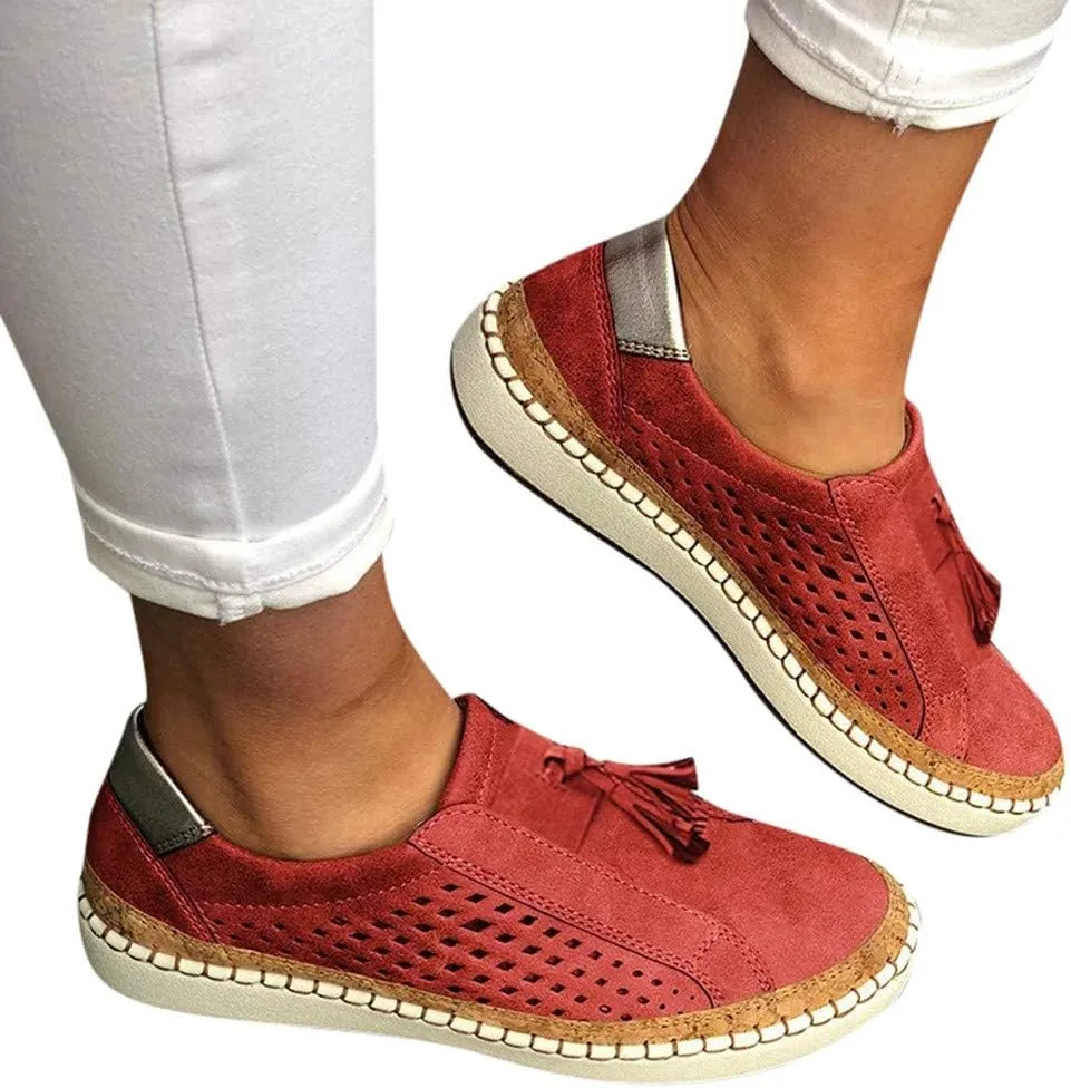 AMDBEL Sneakers for Women Trendy 2024 Premium Casual Platform Sneakers Orthopedic Slip-on Walking Shoes Fashion Casual Shoes