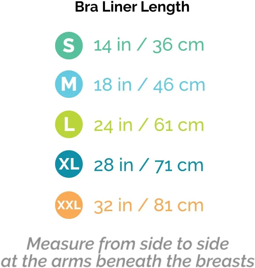 Antibacterial Bamboo & Cotton Bra Liner (White, 9-pk) No irritation, rash guard