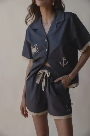 Araminta James | Del Mar Shirt Set - Charcoal