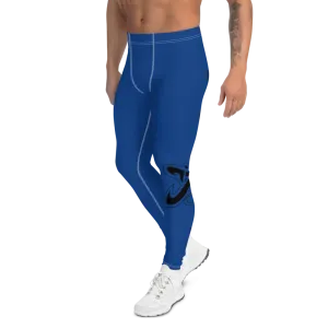 Athletic Apparatus Blue 2 Black logo White stitch V3 Men's Leggings