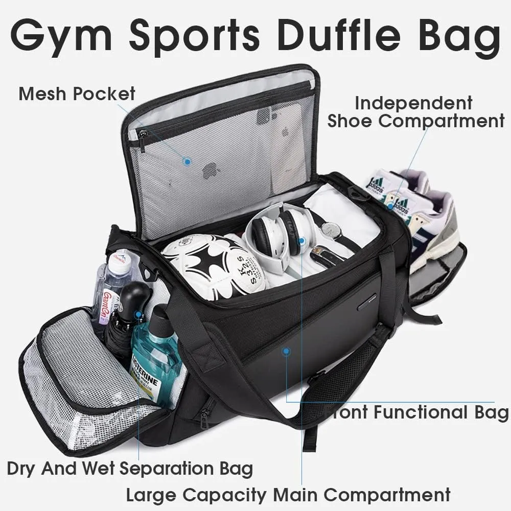 BANGE Gym Sports Duffel Backpack for Man & Women