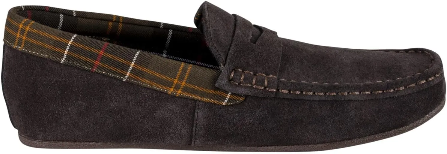 Barbour Men's Porterfield Suede Slippers, Brown