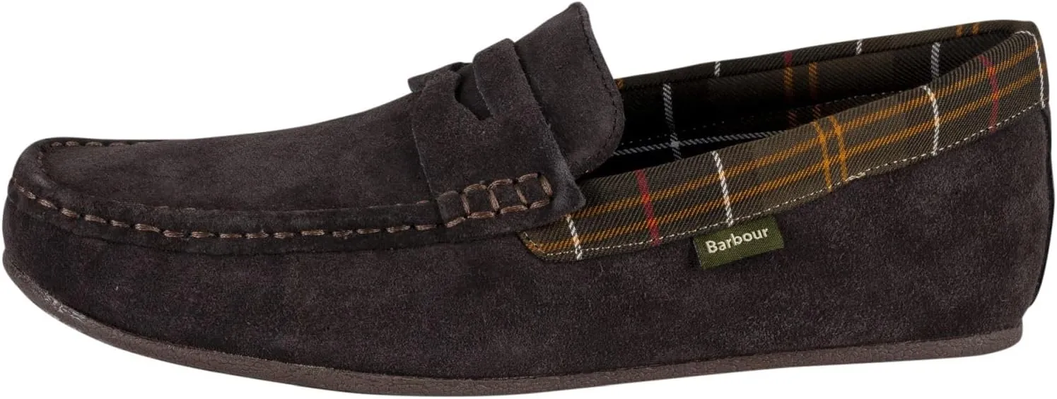 Barbour Men's Porterfield Suede Slippers, Brown