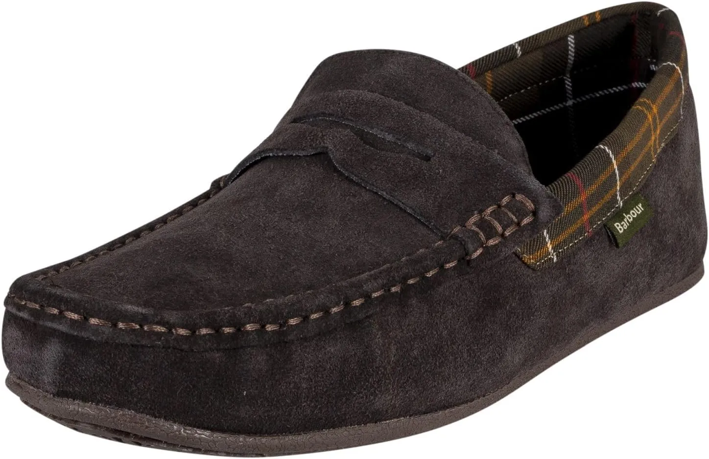 Barbour Men's Porterfield Suede Slippers, Brown