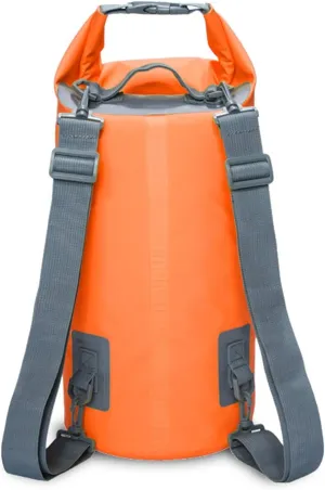 Beach Bag Outdoor Portable Waterproof Bucket for Outdoor Riding Camping Travel Water Sports Storage Bag Outdoor Quick-Drying Bag (Color : Green Size : 210450mm) (Orange 200 * 410mm)