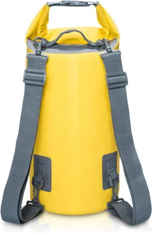 Beach Bag Outdoor Portable Waterproof Bucket for Outdoor Riding Camping Travel Water Sports Storage Bag Outdoor Quick-Drying Bag (Color : Green Size : 210450mm) (Yellow 200 * 410mm)