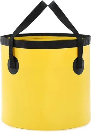 Beach Bag Outdoor Portable Waterproof Bucket Used for Outdoor Cycling Camping Water Sports Storage Bag Outdoor Quick-Drying Bag (Color : White Size : 3129cm) (Yellow 23 * 23cm)