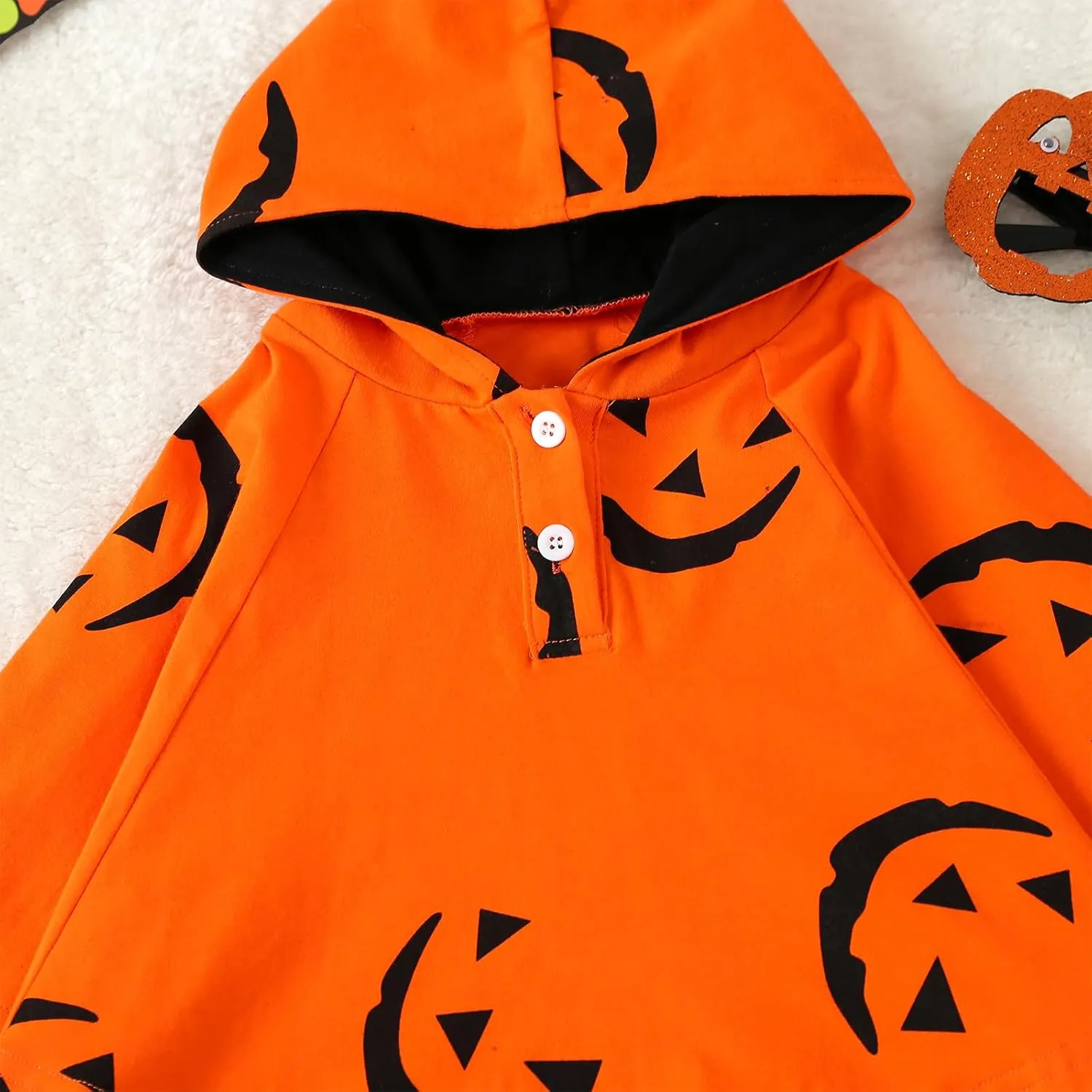 BeQeuewll Toddler Kids Baby Girl Boy Halloween Costume Ghost Hooded Poncho Cloak Cape Hat Cosplay Clothes