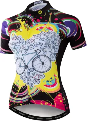 Bike Jersey Women Cycling Shirt Top Bicycle Clothing Lady