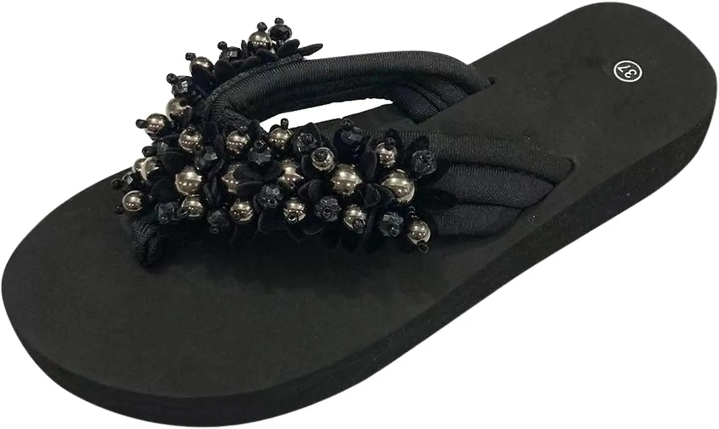 Black Sandals Women Flat, Women's Fashion Slippers Peep-Toe Summer Casual Clip Toe Beach Sandals Lace-Up Comfortable Cute Sandals