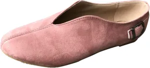 Buckle Pointed Flock Shoes Loafers Strap Toe Women's Summer Casual Women's Casual Shoes Casual Soccer Shoes