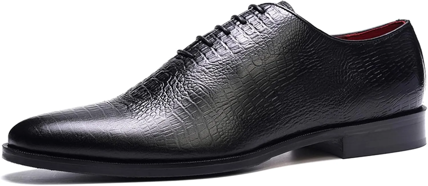 Carlos Santana Pedro Wholecut Oxford for Men | Waxed Shoe Laces| Full Grain Calfskin Leather | Rubber Outsole | Ortholite Leather Footbed | Full Leather Lining | Reliable Traction & Slip Resistance