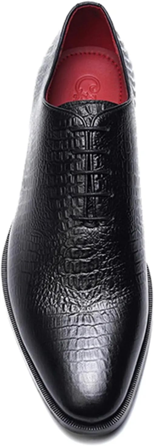 Carlos Santana Pedro Wholecut Oxford for Men | Waxed Shoe Laces| Full Grain Calfskin Leather | Rubber Outsole | Ortholite Leather Footbed | Full Leather Lining | Reliable Traction & Slip Resistance