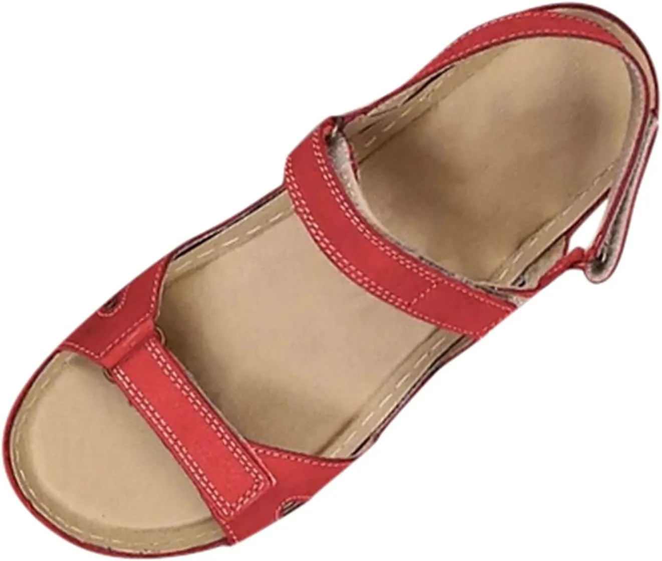 Casual Sandals Women Flat Platform Sandals for Women Orthopedic Open Toe Shoes Slip On Casual Sandals
