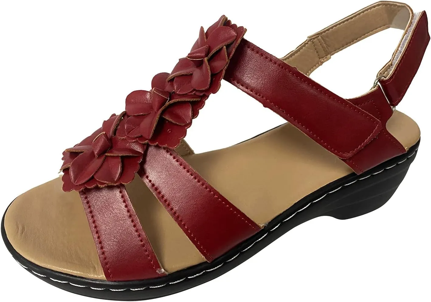 Casual Sandals Women Platform Strap Sandals for Women Orthopedic Open Toe Shoes Beach Casual Sandals