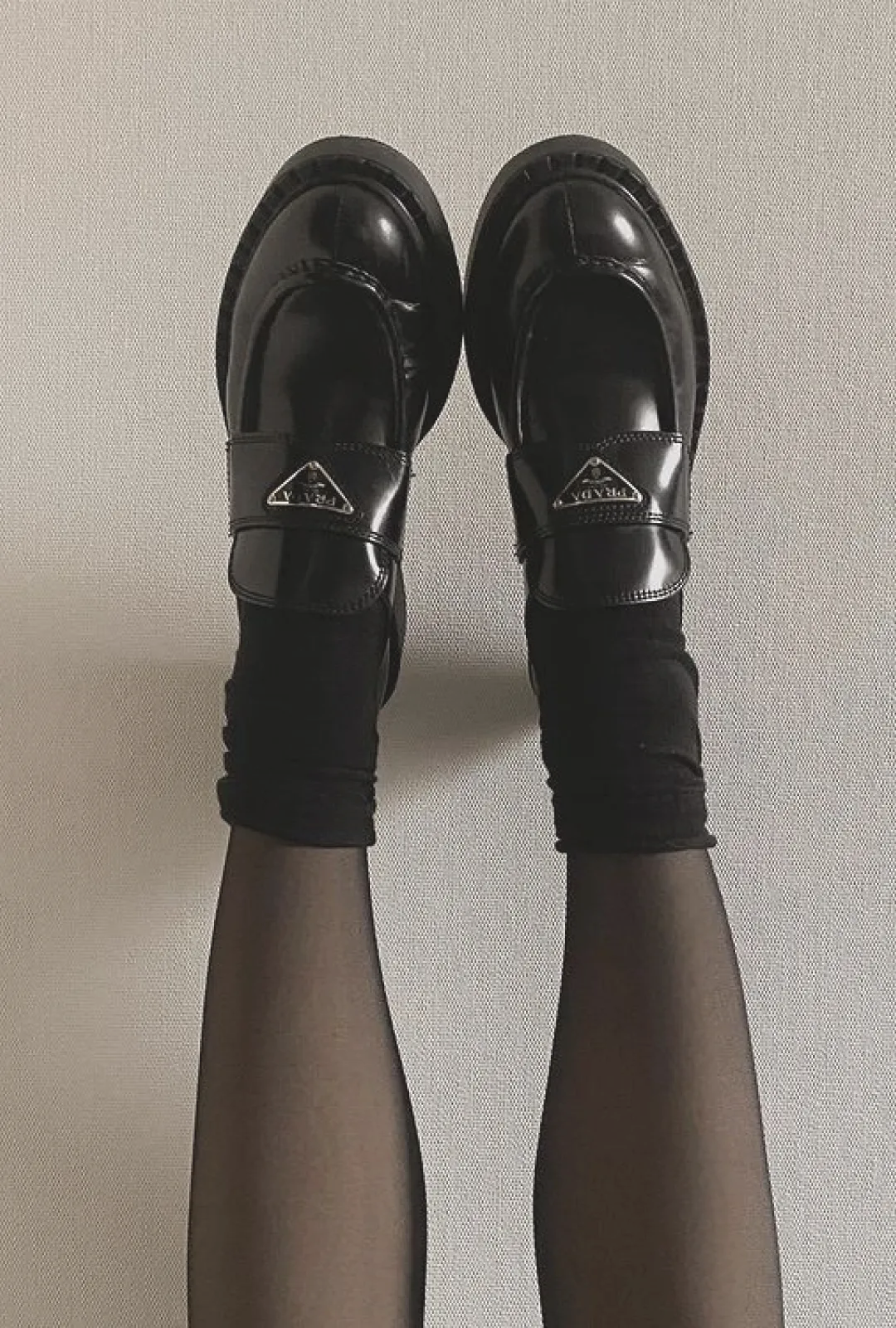 Chocolate brushed leather loafers