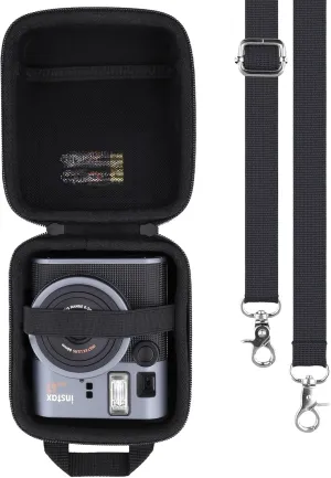co2CREA Protective Hard Case for Fujifilm Instax Mini 41/40 Instant Camera, Travel Storage Bag with Strap & Mesh Pocket, Fits Fujifilm Instax Mini 41 Bundle & Accessories (Case Only)