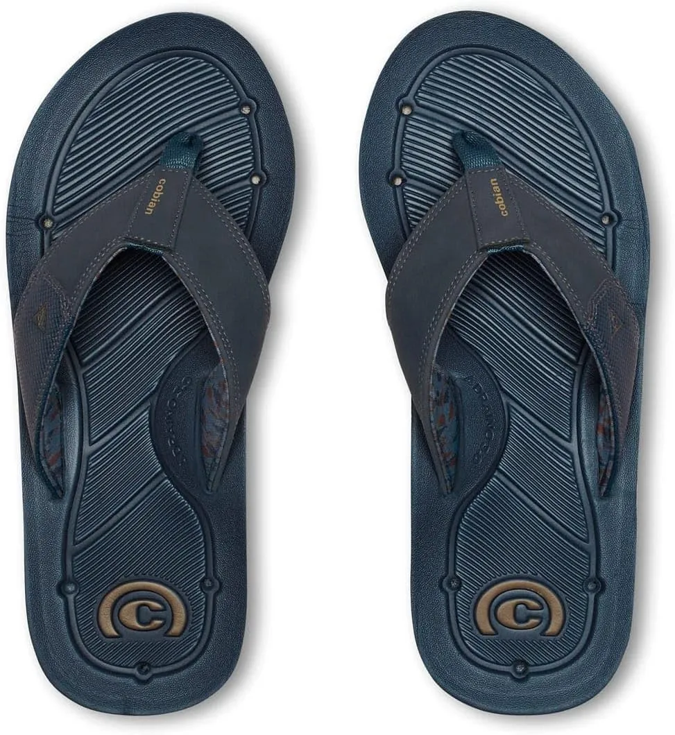 Cobian Mens Draino 3 Water-friendly Synthetic Suede Strap Flip-Flop Sandals