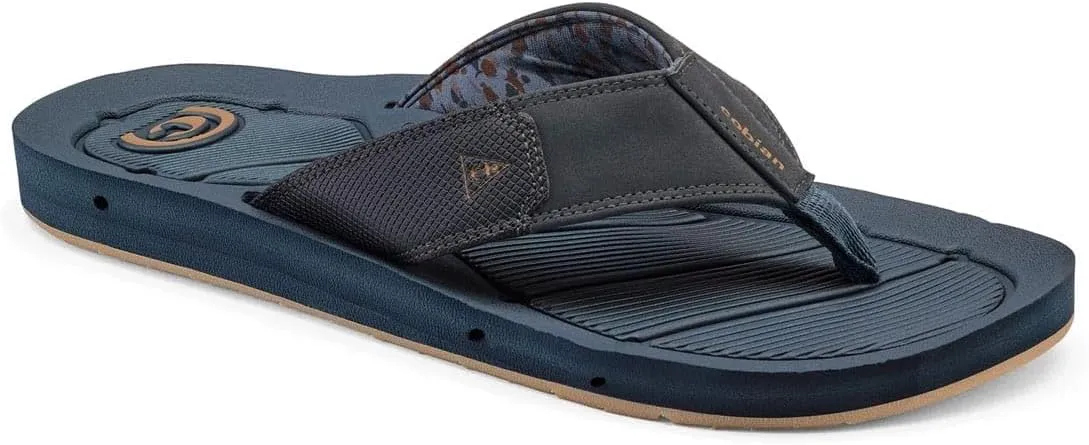Cobian Mens Draino 3 Water-friendly Synthetic Suede Strap Flip-Flop Sandals