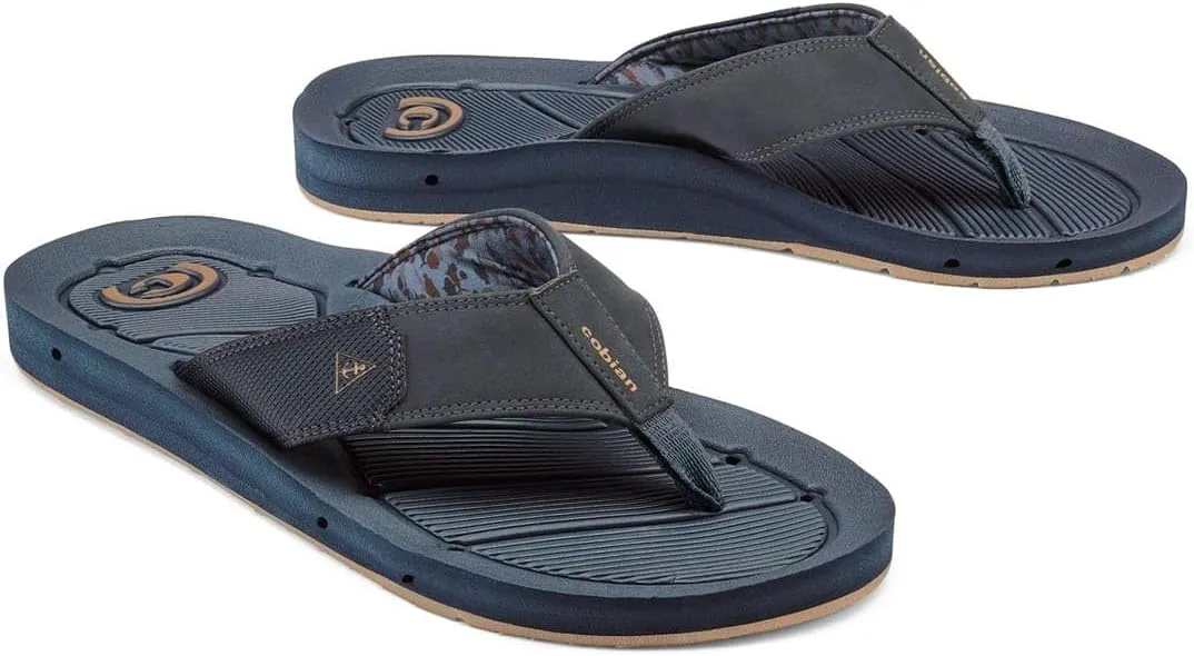 Cobian Mens Draino 3 Water-friendly Synthetic Suede Strap Flip-Flop Sandals