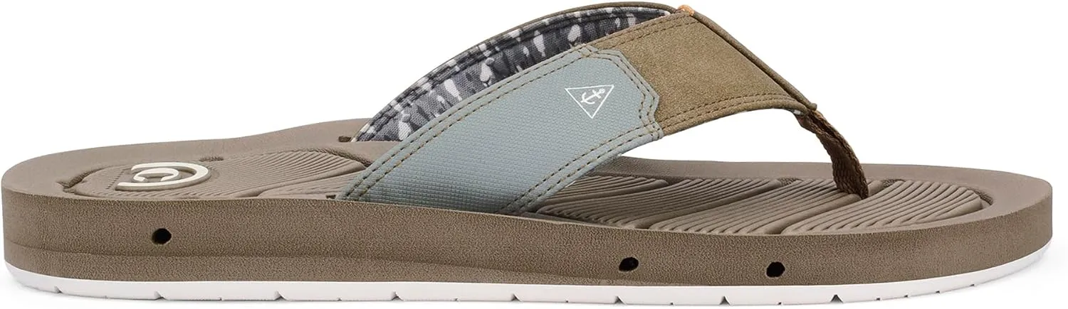 Cobian Mens Draino 3 Water-friendly Synthetic Suede Strap Flip-Flop Sandals