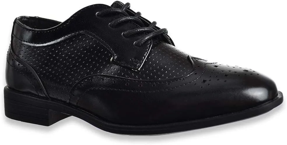 Collection Boys' Wingtip Dress Shoes (Sizes 5-10)