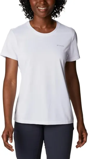 Columbia Women's Hike Short Sleeve Crew, White, 2X Plus