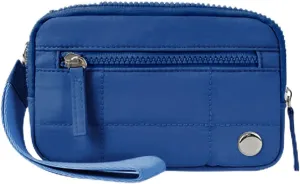 Convely Essential Wristlet,Convely Wallet Wristlet Pouch,Wristlet Wallets for Women,Nylon Quilted with 3 Zipper Purse