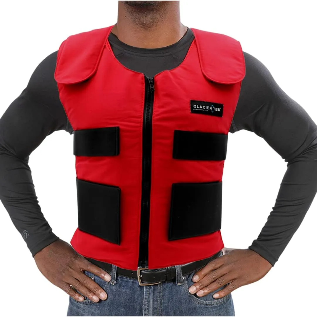 Cooling Vest for Men and Women with 8 Cooling Packs Plus Booster Set-Maintains 59F for up to 2.5 Hours