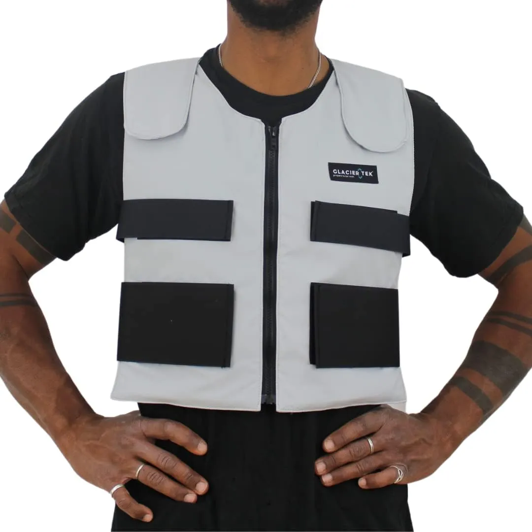 Cooling Vest for Men and Women with 8 Cooling Packs Plus Booster Set-Maintains 59F for up to 2.5 Hours