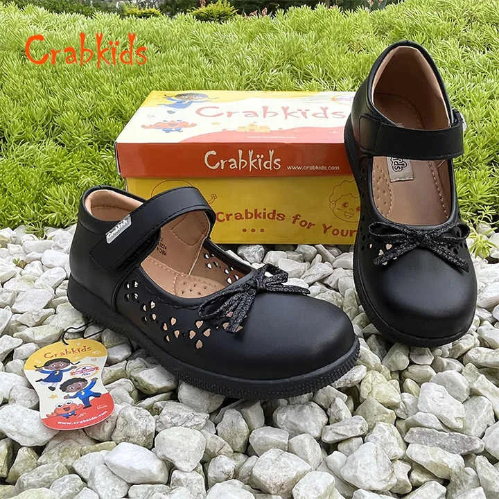 Crabkids الأطفال جديد الأطفال الأميرة الأطفال طفل حقيقي مدرسة فتاة لفستان الفتيات الأحذية الجلدية Crabkids New Children Princess Kids Toddler Real School Girl Dress Girls Leather Shoes