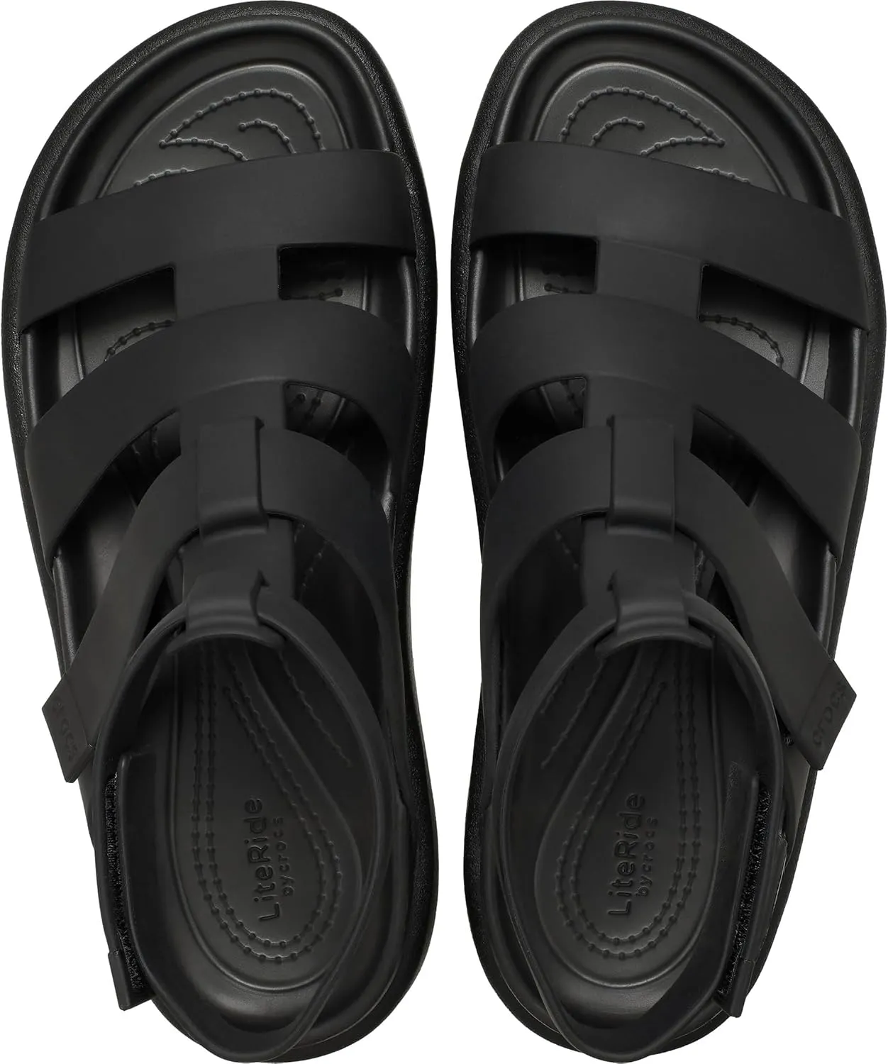 Crocs Women's Brooklyn Luxe Gladiator Platform Sandals, Black