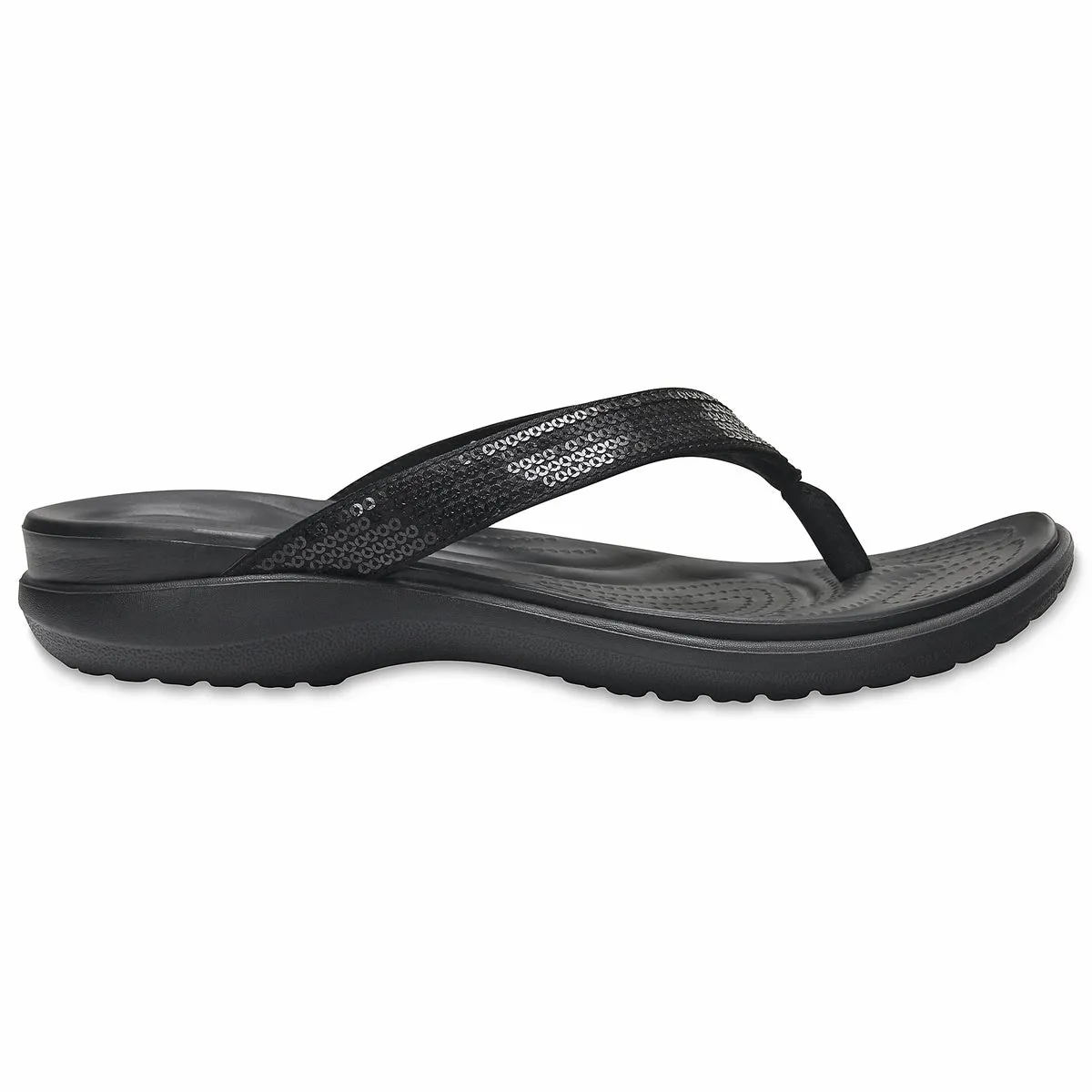 Crocs Womens Capri V Flip Flops - Black