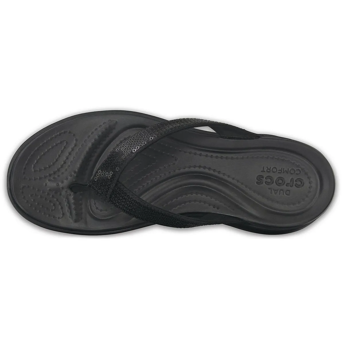 Crocs Womens Capri V Flip Flops - Black