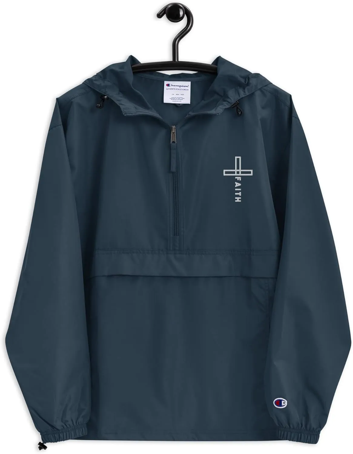 Cross Faith Christian Jacket Packable Embroidered