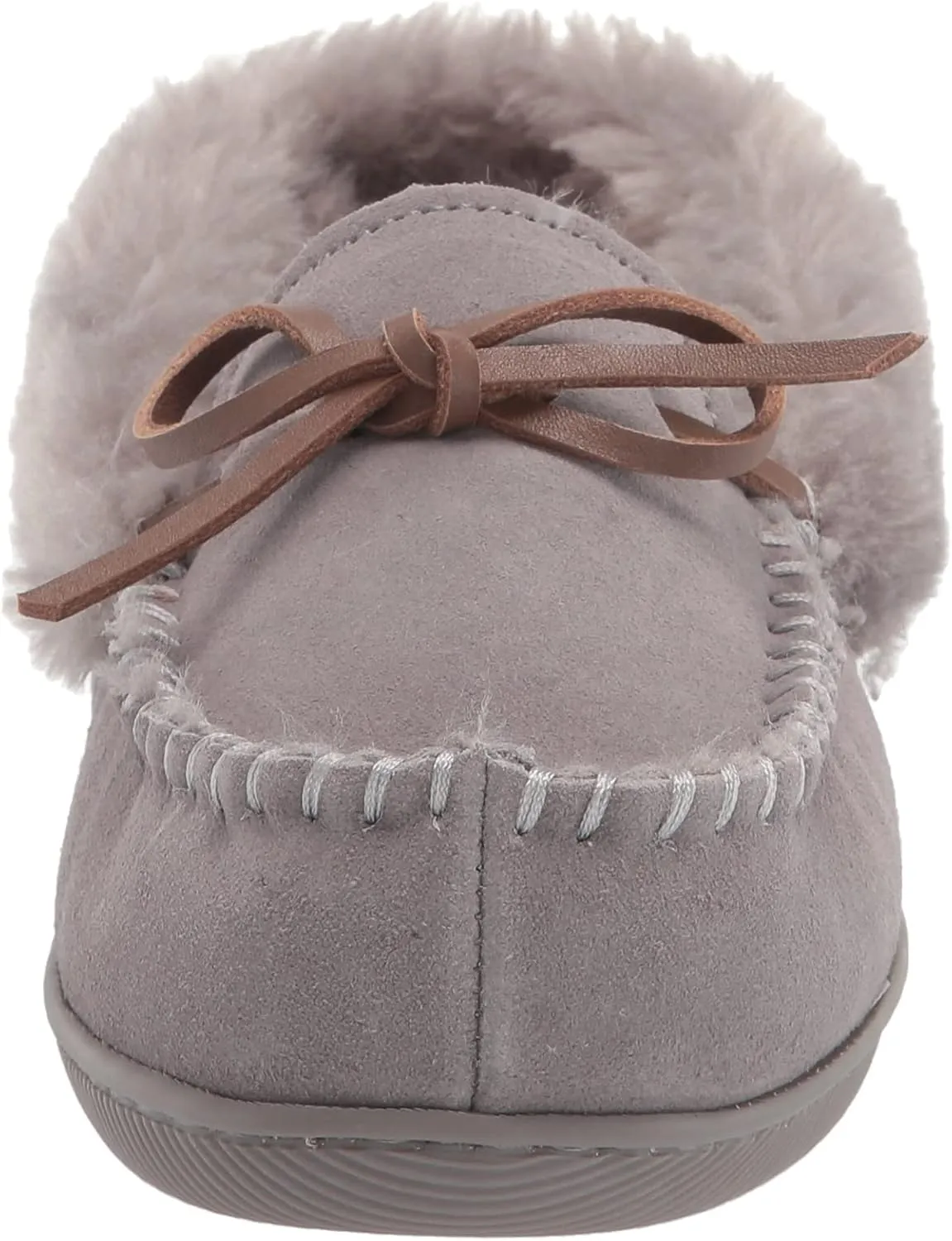 Dearfoams Women's Bethany Suede Moccasin Slipper