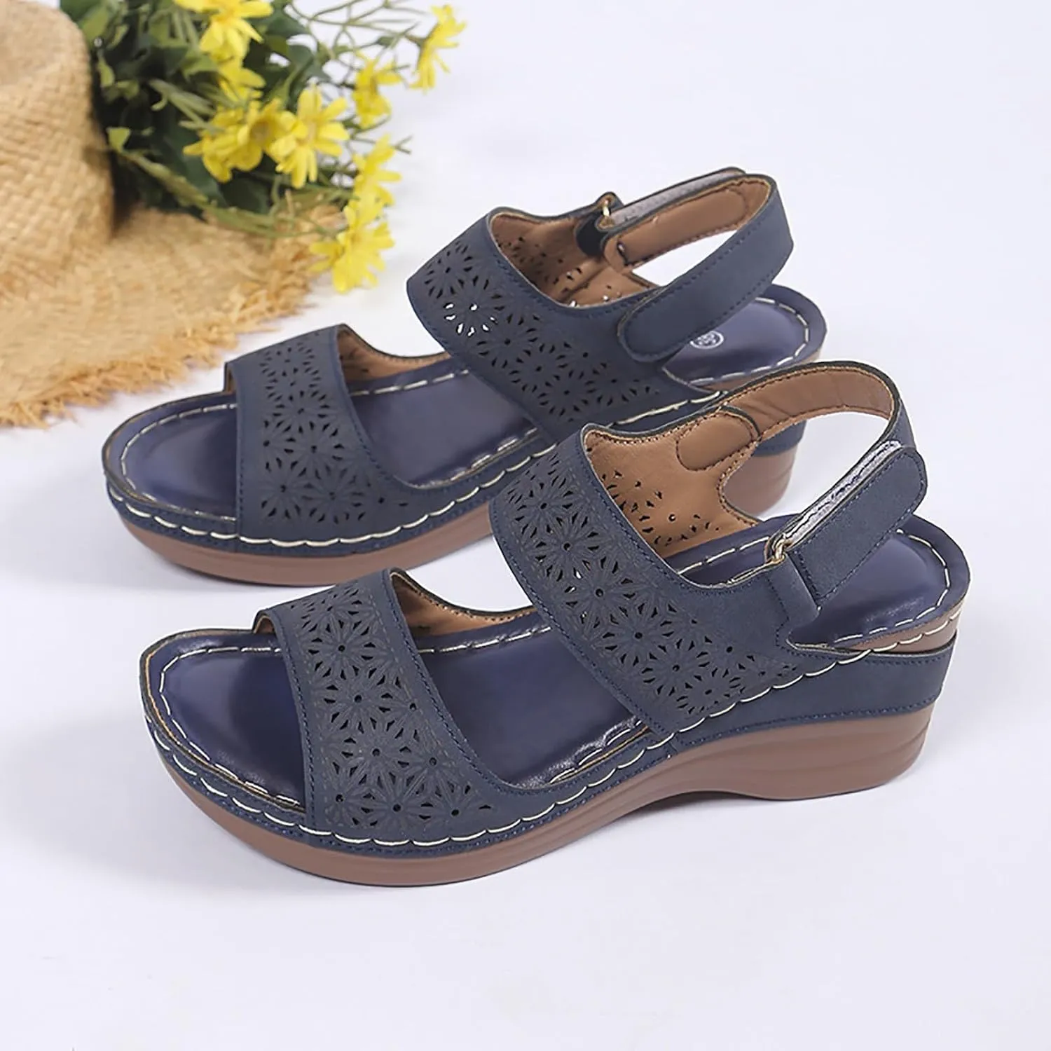 Dheva-C Women Sandals Casual Shoes Orthopedic Sandals Hollow Sports Sandals Orthopedic Summer Casual Sandals for Women