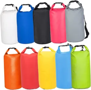Dry Bag for Outdoor Sports Bucket Bag for Camping Swimming Rafting Lightweight and Durable with Strap