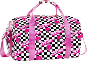 Duffle Bag for Girls Travel Duffle Carry On Tote Weekender Bag Large Capacity Overnight Bag With Shoe Compartment Gym Tote with Dry and Wet Separation
