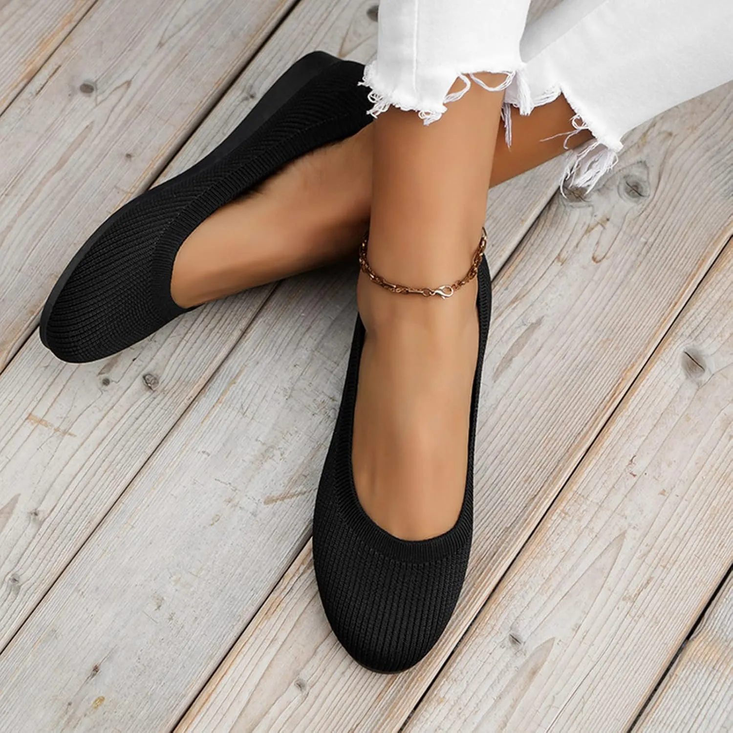 Fashion Spring and Summer Women Casual Shoes Flat Bottom Round Toe Fly Woven Mesh Ladies Casual Shoes for Women