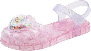 Flat Sandals Summer Shoes for Kids Big Kids Crystal Jelly Shoes Glitter Butterfly Children Sandals Summer Baby Rome Girls