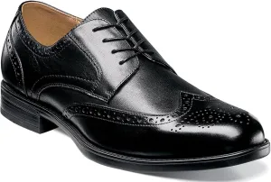 Florsheim Midtown Wing Tip Oxford Men's Oxford, 9.5 3E US, Black