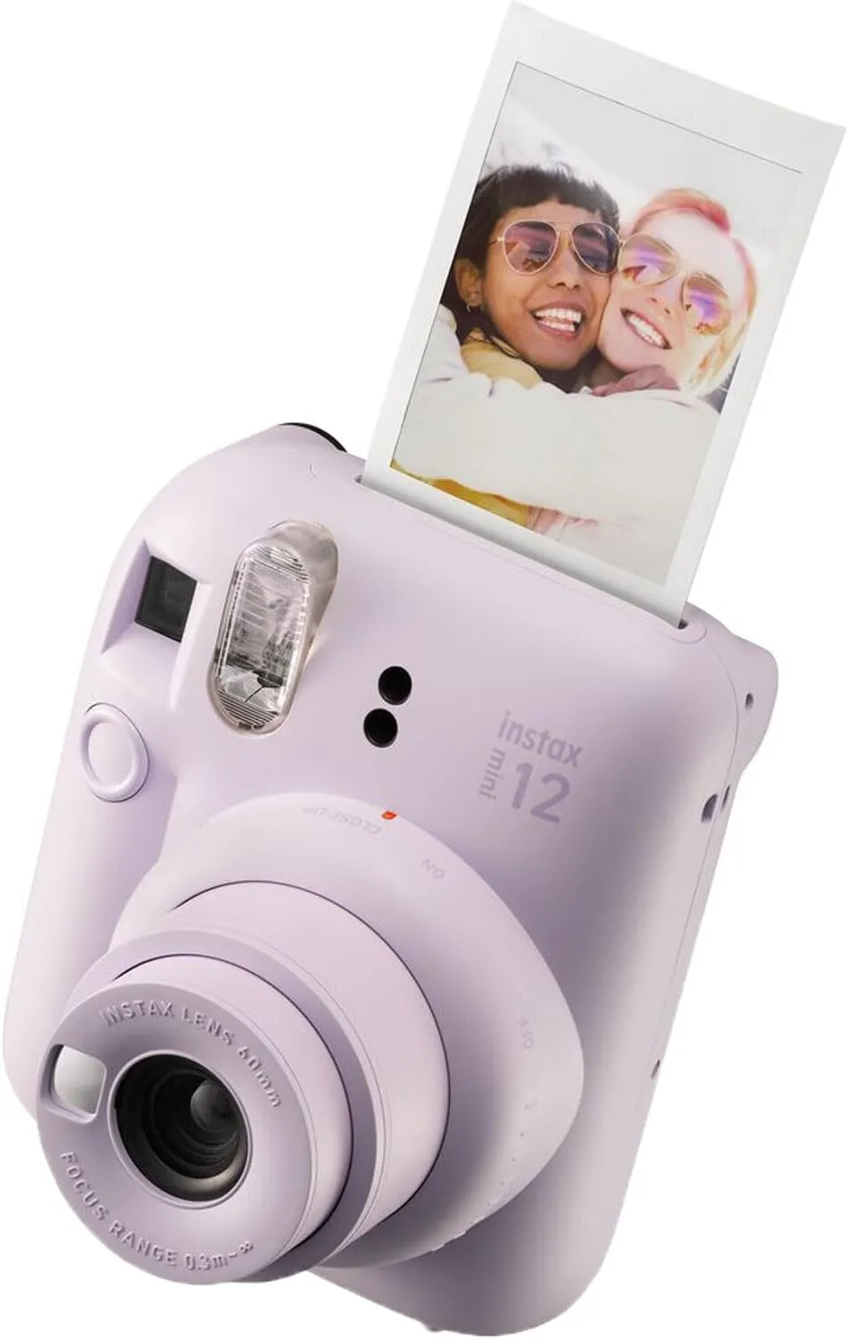 Fujifilm Instax Mini 12 Instant Camera Lilac Purple Bundle with Fuji Instax Mini Film Value Pack (20 Sheets)   Protective Carrying Case   Photo Album   Microfiber Cleaning Cloth
