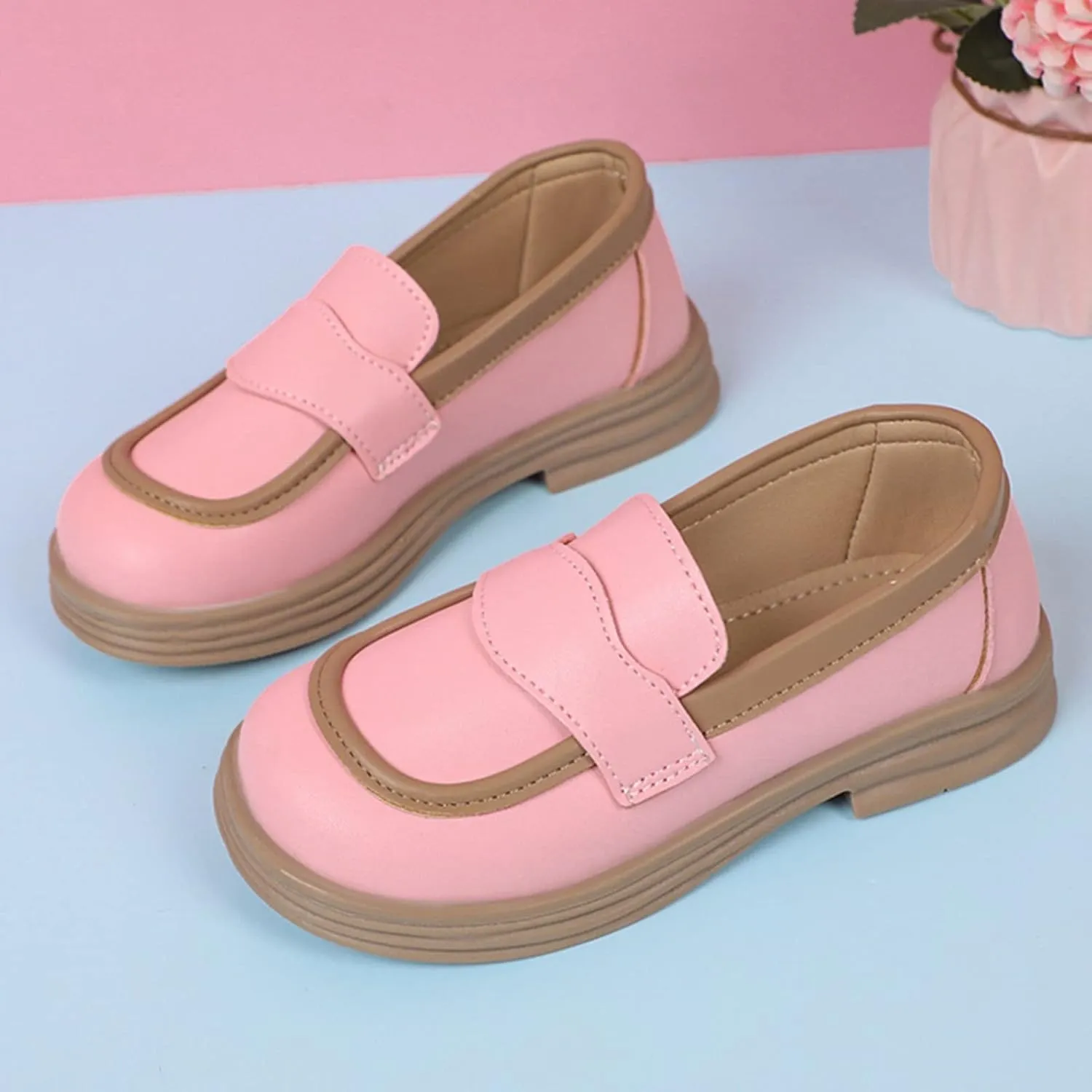 Girls Dress Shoes Toddler Girls Mary Jane Flats for School Party Wedding Shoes Kids Uniform Platform Shoes