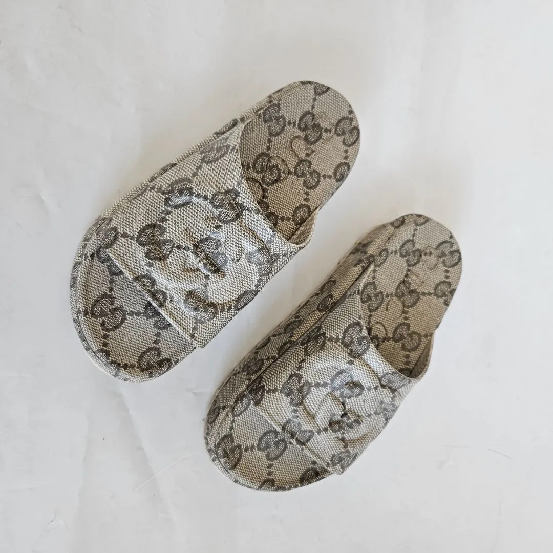 Gucci Cubic Rubber GG Monogram Womens Interlocking G Platform , 36
