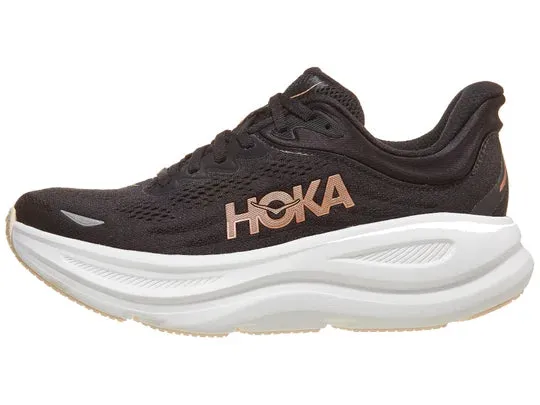 Hoka | Bondi 9 | Women's | Black/Rose Gold